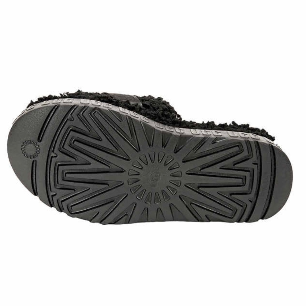 UGG Black Shearling Slide Sandals - Women’s Sz. 9 - Picture 7 of 7